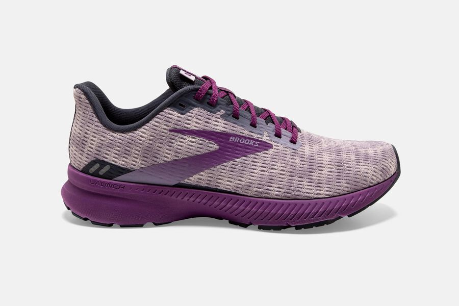 Launch 8 Road Brooks Running Shoes NZ Womens - Purple - MWVJEP-381